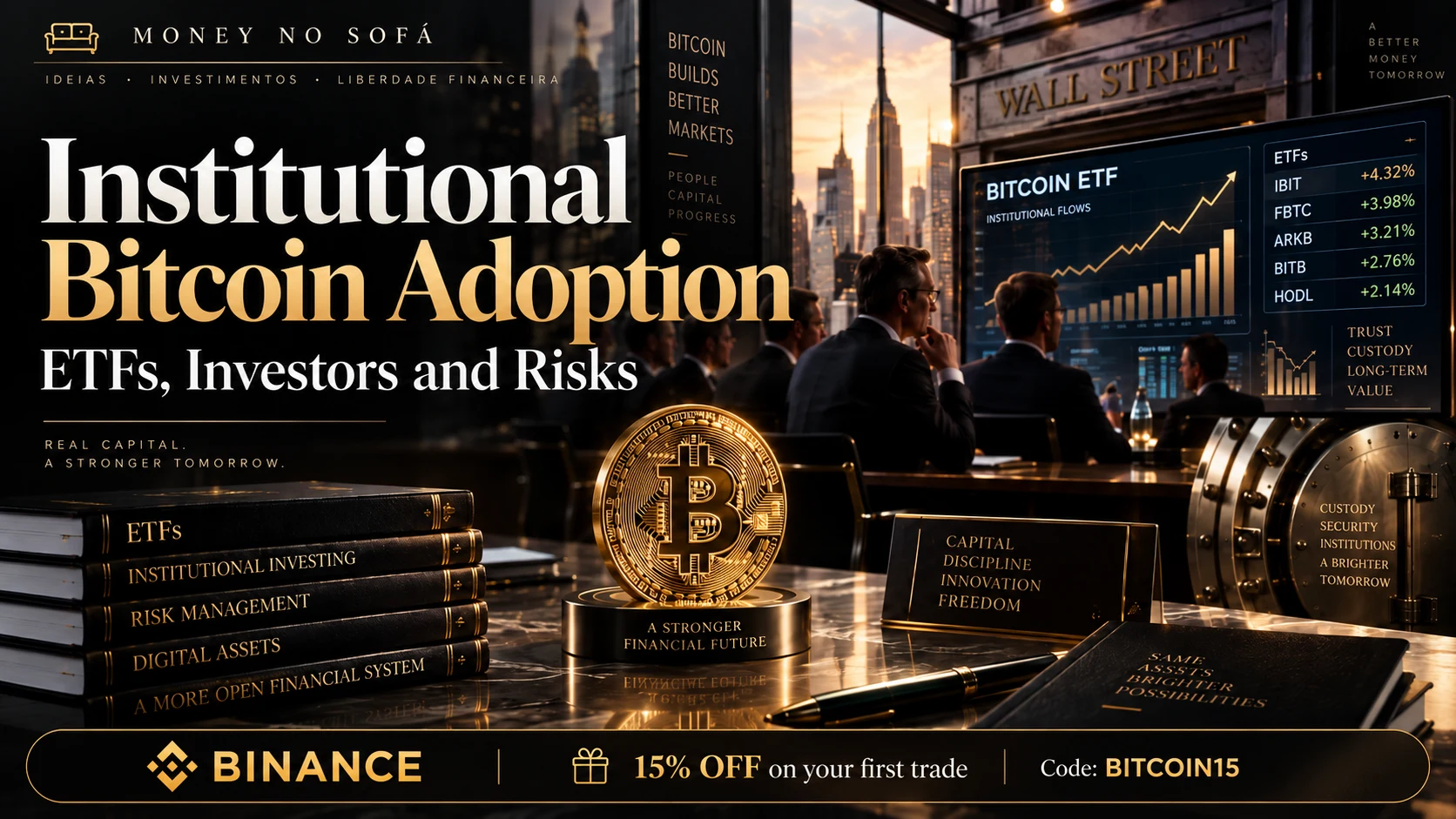Institutional Bitcoin adoption: ETFs, investors and risks