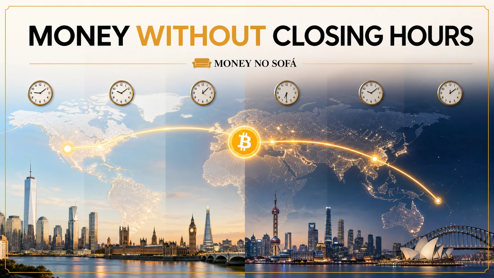 Global Bitcoin network moving value without banking hours