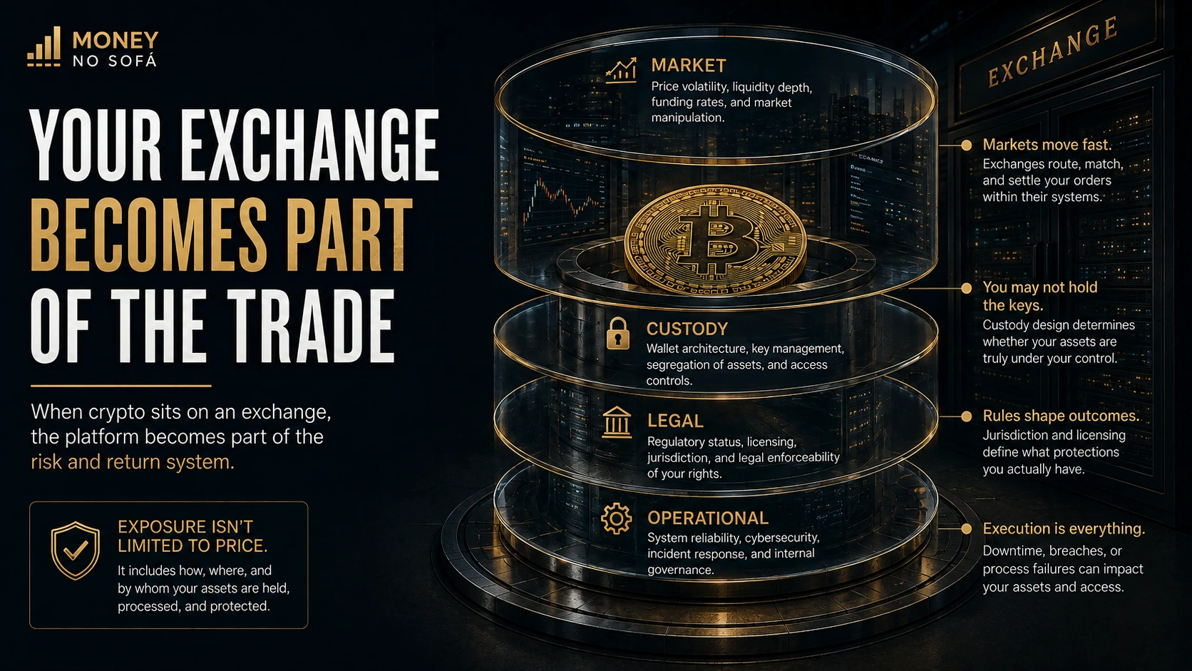 Crypto exchange risk layers