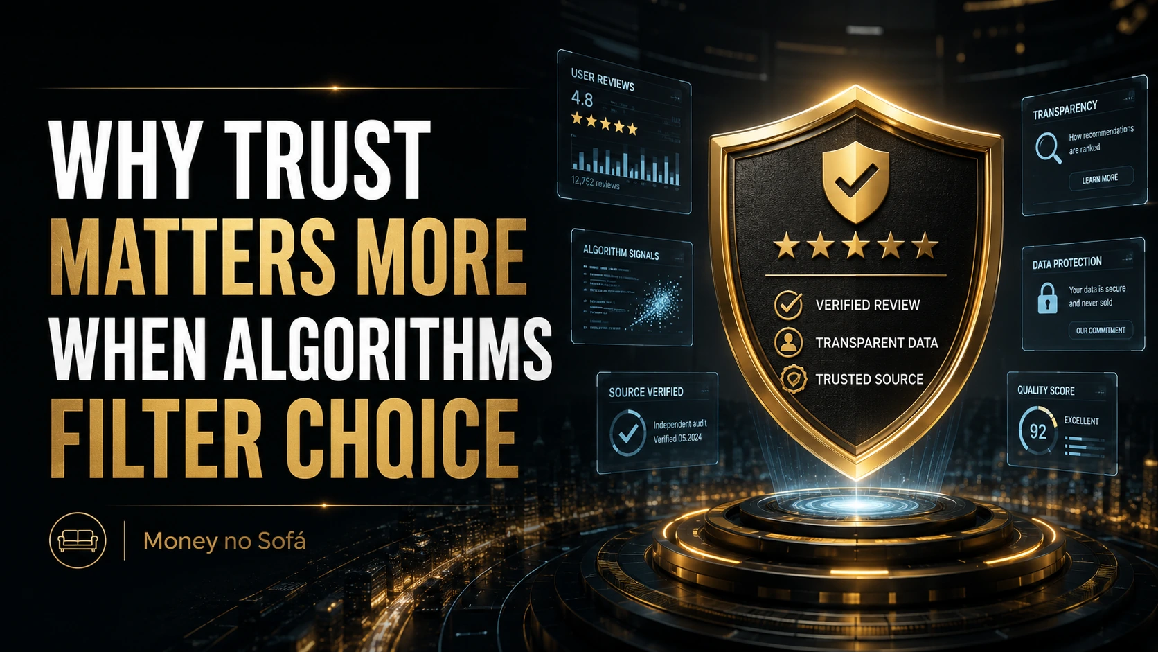 Trust matters when algorithms filter choice