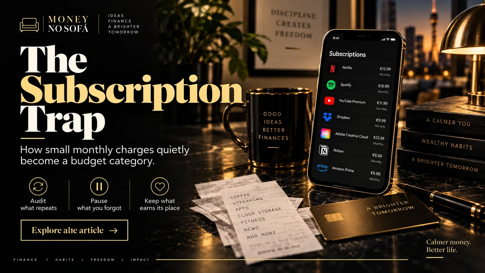 The Subscription Trap: How Small Monthly Charges Quietly Drain Your Money