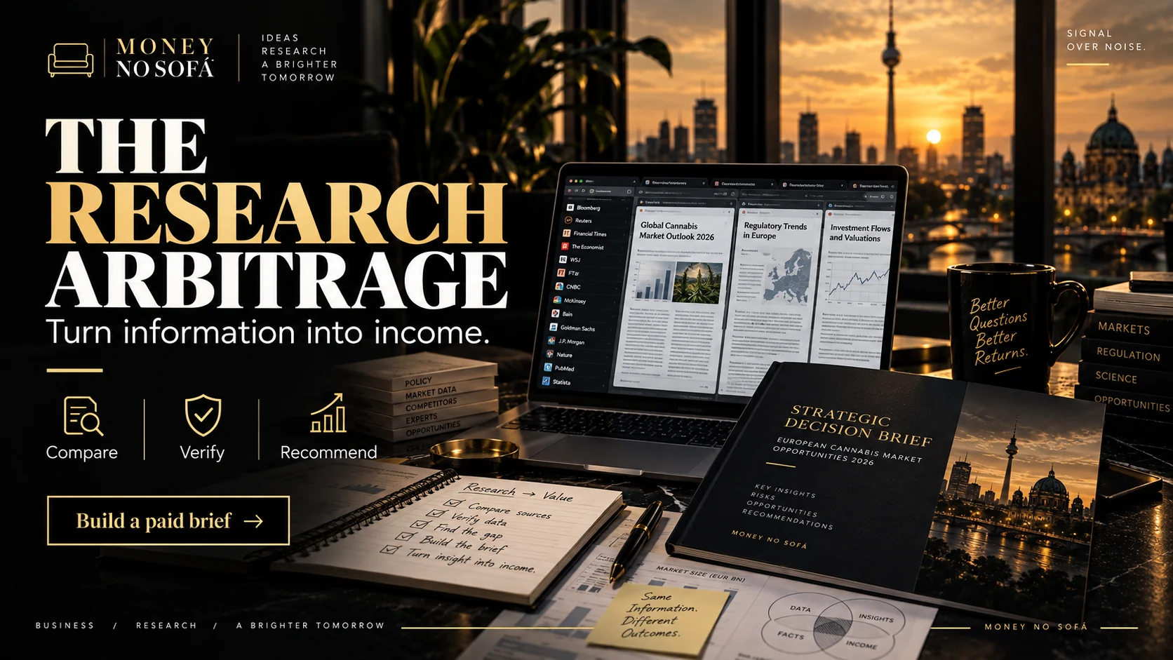 Money no Sofá — research arbitrage