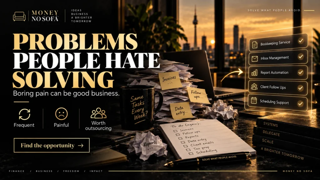 Build a Business Around Problems People Hate Solving — Money no Sofá