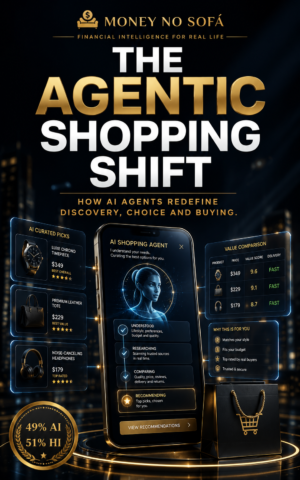 The Agentic Shopping Shift — Money no Sofá premium ebook cover