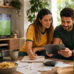 The World Cup Effect on Brazilian Family Spending Before Buying editorial image for Money no Sofa